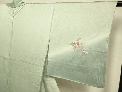 平和屋着物▼中国三大刺繍　相良刺繍　総刺繍　訪問着　童子　暈し染め　金糸　正絹　逸品　DABH4862du