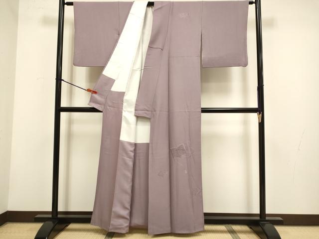 平和屋着物▼中国三大刺繍　スワトウ刺繍　汕頭刺繍　総刺繍　無地絵羽訪問着　冊子花文　濃い鴇浅葱色　正絹　逸品　DABH4870du