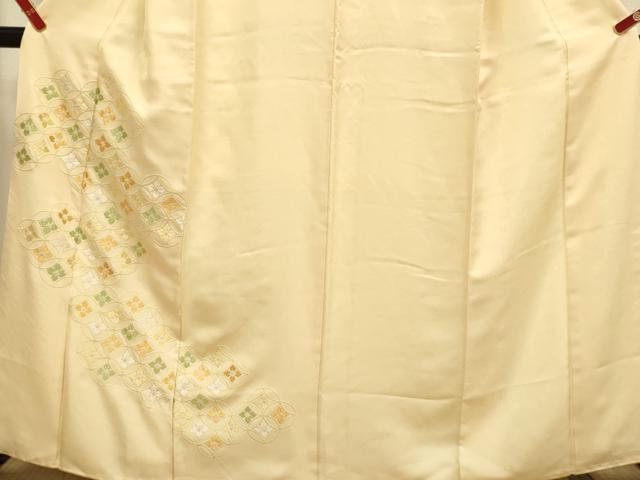 平和屋着物▼中国三大刺繍　相良刺繍　総刺繍　訪問着　七宝花文　正絹　逸品　DABH4881du
