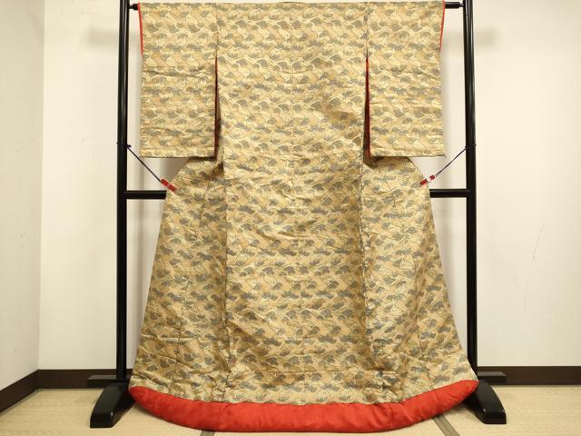 平和屋本店●色打掛　お引きずり　和装　婚礼　結婚式　花嫁　神社挙式　飛鶴松文　金糸　逸品　DABH4903du
