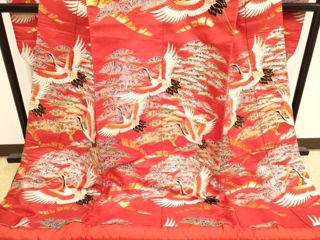 平和屋本店●西陣　色打掛　お引きずり　和装　婚礼　結婚式　花嫁　神社挙式　彩源鶴　金糸　逸品　DABH4918du