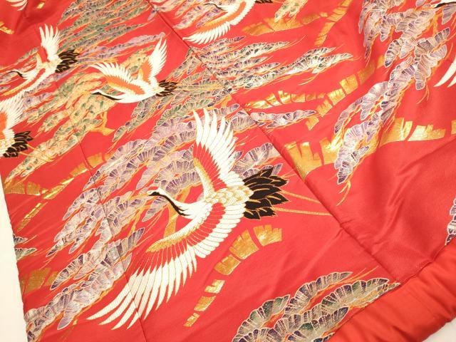 平和屋本店●西陣　色打掛　お引きずり　和装　婚礼　結婚式　花嫁　神社挙式　彩源鶴　金糸　逸品　DABH4918du