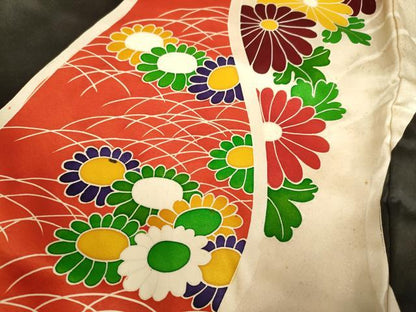 平和屋本店●お引きずり・お引き摺り・引き振袖　和装　結婚式　舞妓　芸妓　芸者　衣装　立涌花文　銀彩　逸品　DABH4925du