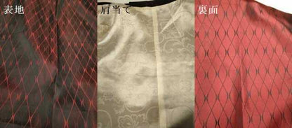 平和屋着物＃道行コート　雨コート　単衣　菱文　洗える着物　DABH4928du