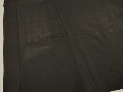 平和屋着物▽男性　黒紋付　羽織　スリーシーズン　春夏秋　塵除け　正絹　逸品　DABH4929du