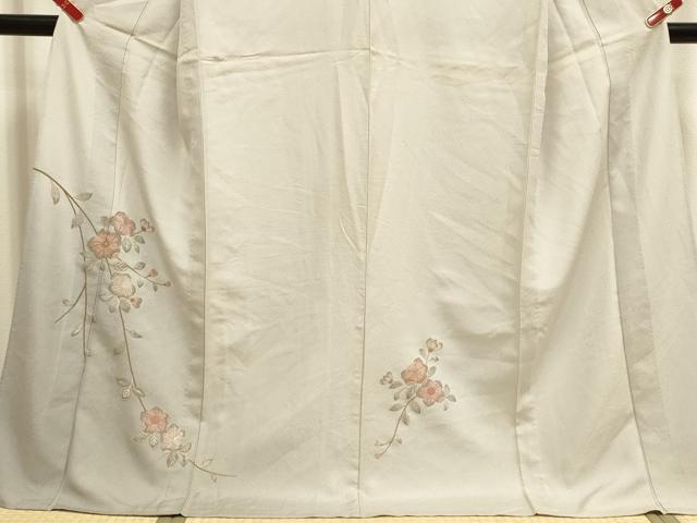 平和屋着物▽中国三大刺繍　相良刺繍　総刺繍　訪問着　単衣　辻が花　暈し染め　ロング丈　正絹　逸品　DABH4965du