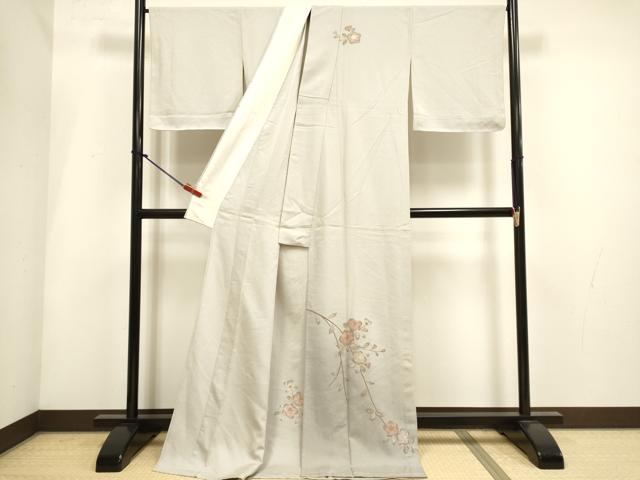 平和屋着物▽中国三大刺繍　相良刺繍　総刺繍　訪問着　単衣　辻が花　暈し染め　ロング丈　正絹　逸品　DABH4965du