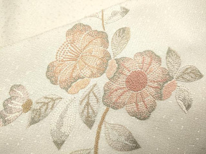 平和屋着物▽中国三大刺繍　相良刺繍　総刺繍　訪問着　単衣　辻が花　暈し染め　ロング丈　正絹　逸品　DABH4965du