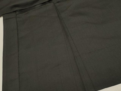 平和屋着物▽男性　羽織　スリーシーズン　春夏秋　塵除け　黒地　正絹　逸品　DABH4970du