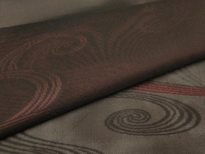平和屋着物▽羽織　スリーシーズン　春夏秋　塵除け　流水文　黒地　正絹　逸品　DABH4973du