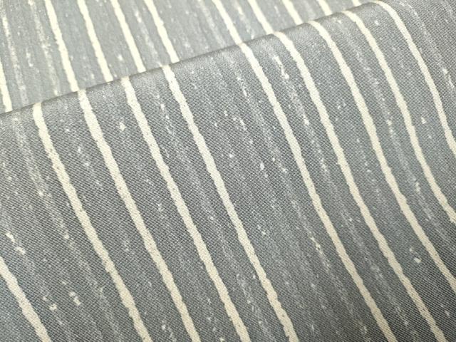 平和屋着物▽上質な小紋　単衣　縞　正絹　逸品　DABH4995du