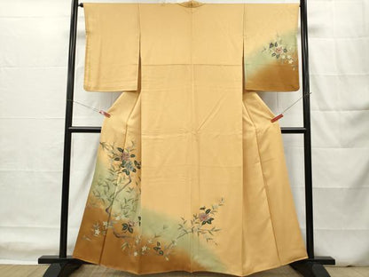 平和屋着物■訪問着　枝花文　暈し染め　金彩　正絹　逸品　DABH5021ea