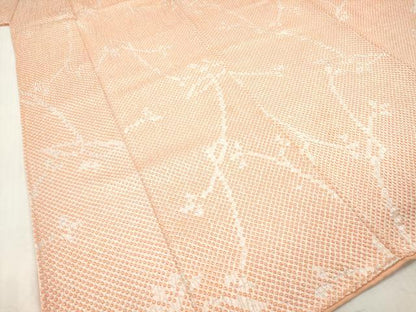 平和屋着物■上質な小紋　総絞り　樹枝文　正絹　逸品　DABH5025ea