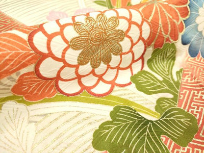 平和屋着物■豪華振袖　重ね山花文　金彩　正絹　逸品　DABH5026ea