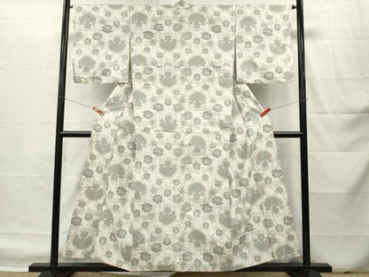 平和屋着物■本場村山大島紬　花丸文　正絹　逸品　DABH5028ea