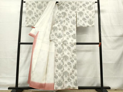 平和屋着物■本場村山大島紬　花丸文　正絹　逸品　DABH5028ea