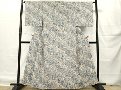平和屋着物■上質な小紋　型染　橘笹梅花文　高島屋扱い　正絹　逸品　DABH5033ea