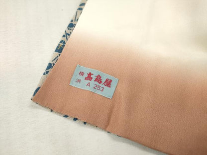 平和屋着物■上質な小紋　型染　橘笹梅花文　高島屋扱い　正絹　逸品　DABH5033ea