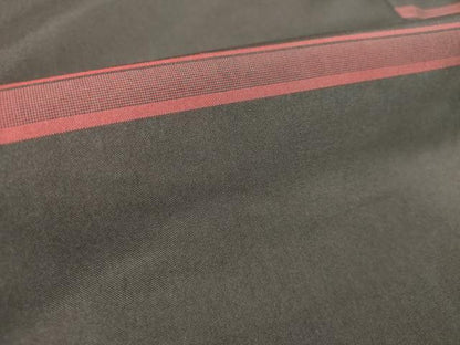 平和屋着物■上質な紬　横段文　ロング丈　正絹　逸品　DABH5034ea