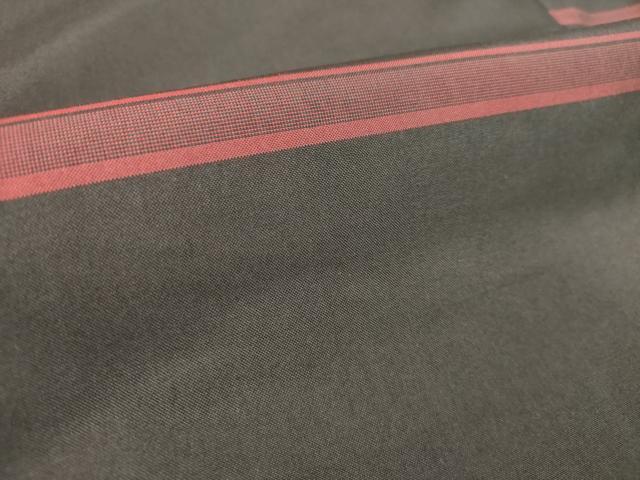 平和屋着物■上質な紬　横段文　ロング丈　正絹　逸品　DABH5034ea