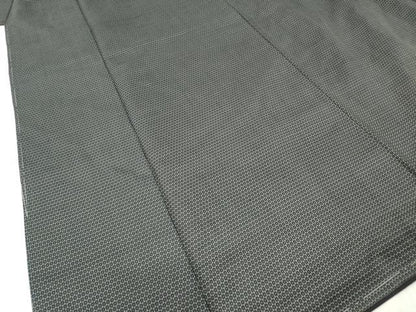 平和屋着物■男性　紬　80亀甲　総詰め　正絹　逸品　DABH5035ea