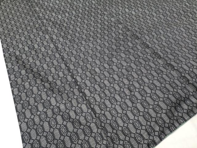 平和屋着物■本場大島紬　7マルキ　亀甲繋ぎ　正絹　逸品　DABH5038ea