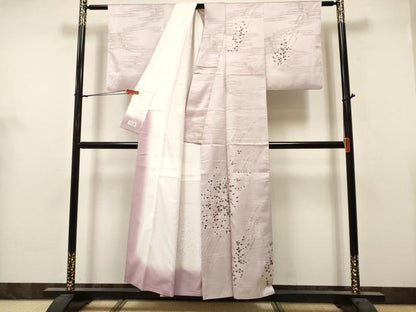 平和屋着物■洗える最高級着物　＜英＞はなぶさ謹製　訪問着　萩　金彩　洗える着物　DABH5046ea