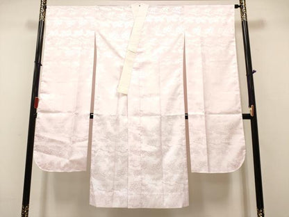 平和屋着物■振袖用長襦袢　無双仕立て　雲花地紋　撫子色　洗える着物　未使用　DABH5049ea