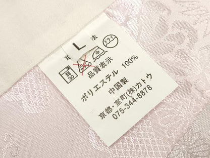 平和屋着物■振袖用長襦袢　無双仕立て　雲花地紋　撫子色　洗える着物　未使用　DABH5049ea