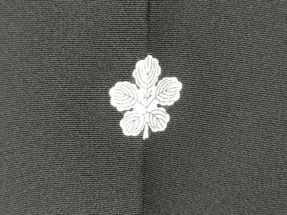 平和屋着物■豪華黒留袖　友禅　作家物　風景花松文　正絹　逸品　DABH5062ea