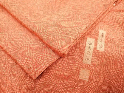 平和屋着物■江戸小紋　作家物　草木染　鮫小紋柄　正絹　逸品　DABH5064ea