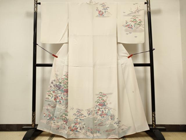 平和屋着物■本加賀友禅作家　談義所栄二　訪問着　松竹梅　正絹　逸品　DABH5066ea