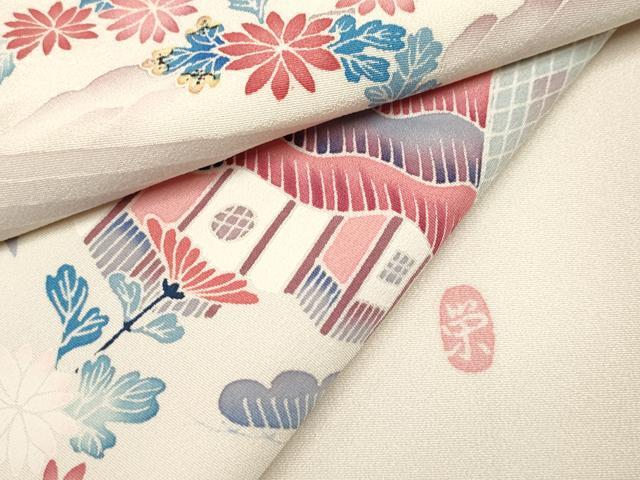 平和屋着物■本加賀友禅作家　談義所栄二　訪問着　松竹梅　正絹　逸品　DABH5066ea