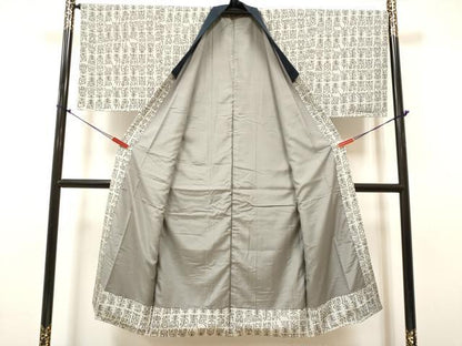 平和屋着物■男性　長襦袢　袷　寿字文　正絹　逸品　未使用　DABH5086ea