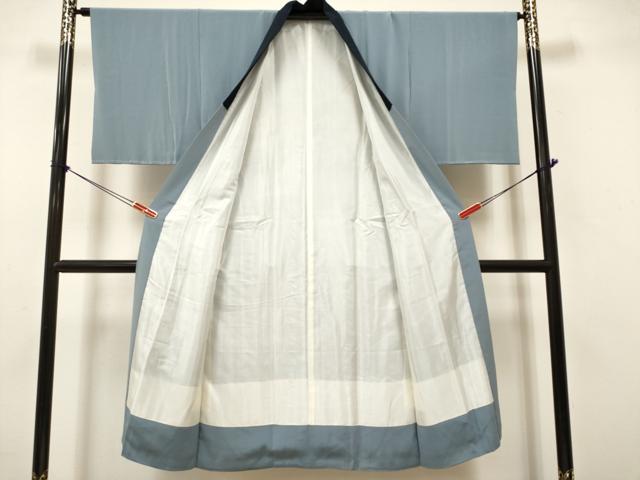 平和屋着物■男性　長襦袢　袷　手描き　風景松文　暈し染め　金彩　正絹　逸品　未使用　DABH5087ea