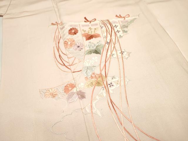 平和屋着物■訪問着　総刺繍　誰が袖　正絹　逸品　DABH5106ea