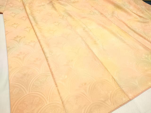 平和屋着物■上質な小紋　花青海波地紋　暈し染め　正絹　逸品　DABH5114ea