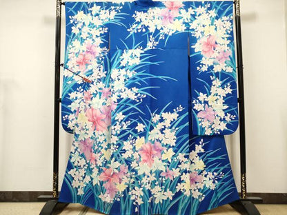 平和屋着物■豪華振袖　蘭尽くし　銀彩　正絹　逸品　DABH5117ea