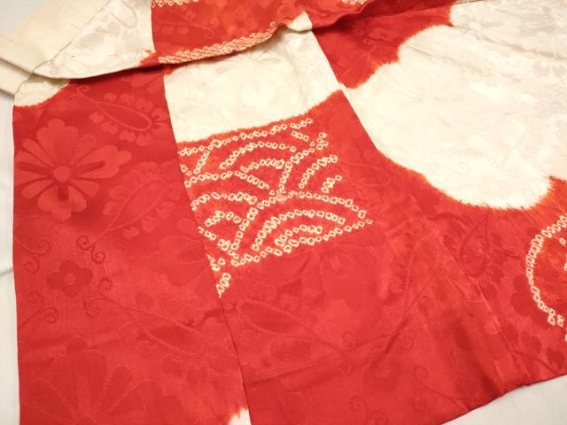 平和屋着物[]創作長襦袢　女の子　子供　袷　絞り　吉祥文　逸品　DABH5133ea