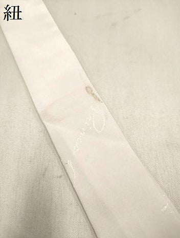 平和屋着物[]七五三　女の子　３歳　祝着　三つ身　蛇籠手毬桜文　暈し染め　金彩　逸品　DABH5147ea