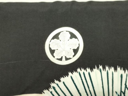 平和屋着物[]お宮参り　男の子　祝着　産着　初着　のしめ　刺繍　鷹　鷲　立波松文　金彩　逸品　DABH5189ea