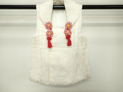 平和屋着物[]七五三　女の子　子供　被布　総絞り　逸品　DABH5192ea