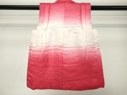 平和屋着物[]七五三　女の子　子供　被布　立波地紋　暈し染め　逸品　DABH5193ea