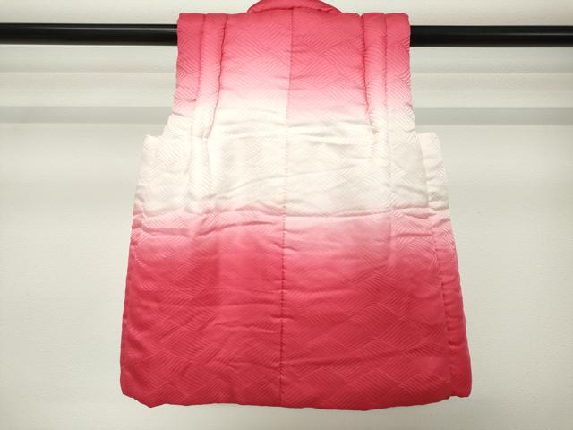 平和屋着物[]七五三　女の子　子供　被布　立波地紋　暈し染め　逸品　DABH5193ea