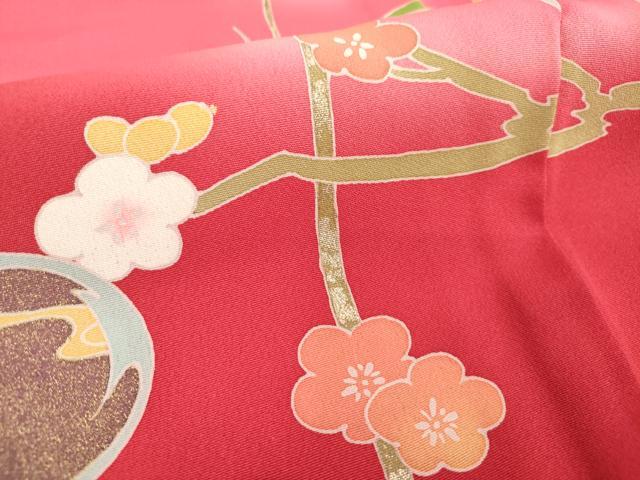 平和屋着物[]七五三　女の子　３歳　祝着　三つ身　駒刺繍　枝梅文　暈し染め　金銀彩　逸品　DABH5197ea