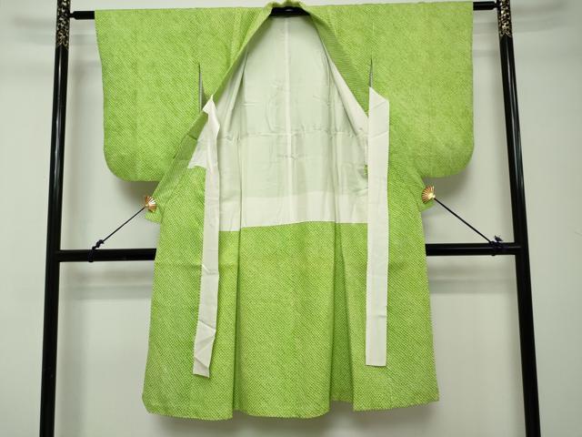 平和屋着物[]七五三　女の子　７歳　祝着　四つ身　総絞り　逸品　DABH5199ea