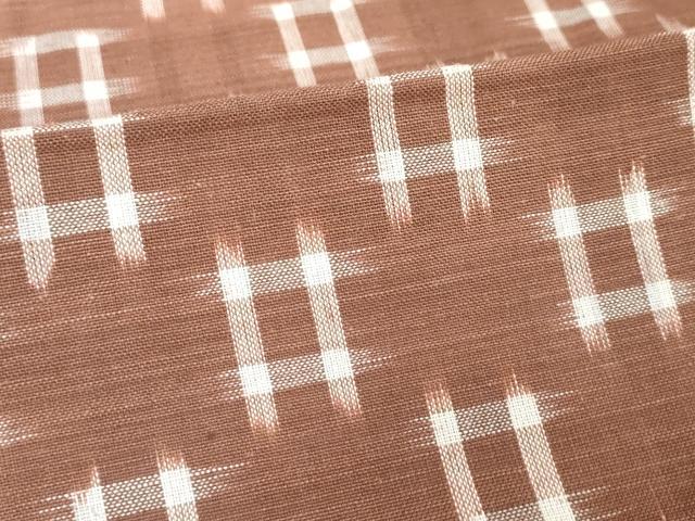 平和屋着物[]久留米絣　男の子　子供　単衣　井桁絣　綿　逸品　DABH5202ea