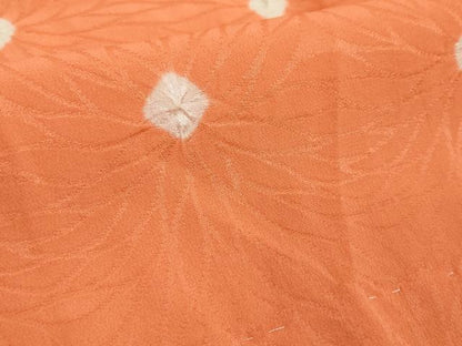 平和屋着物[]女の子　子供　長襦袢　無双仕立て　絞り　菊地紋　半衿刺繍　逸品　DABH5217ea