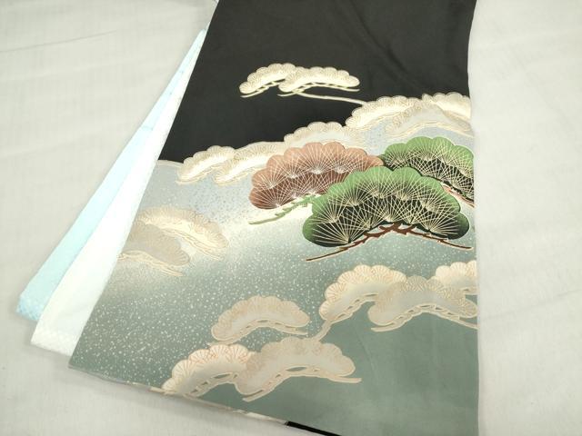 平和屋着物[]お宮参り　男の子　祝着　産着　初着　のしめ　龍　兜　富士山　宝船笠松文　金彩　逸品　DABH5228ea