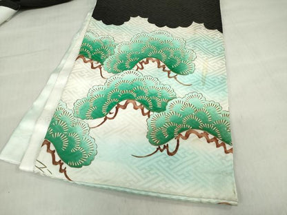 平和屋着物[]お宮参り　男の子　祝着　産着　初着　のしめ　鷹　鷲　笠松　暈し染め　DABH5229ea
